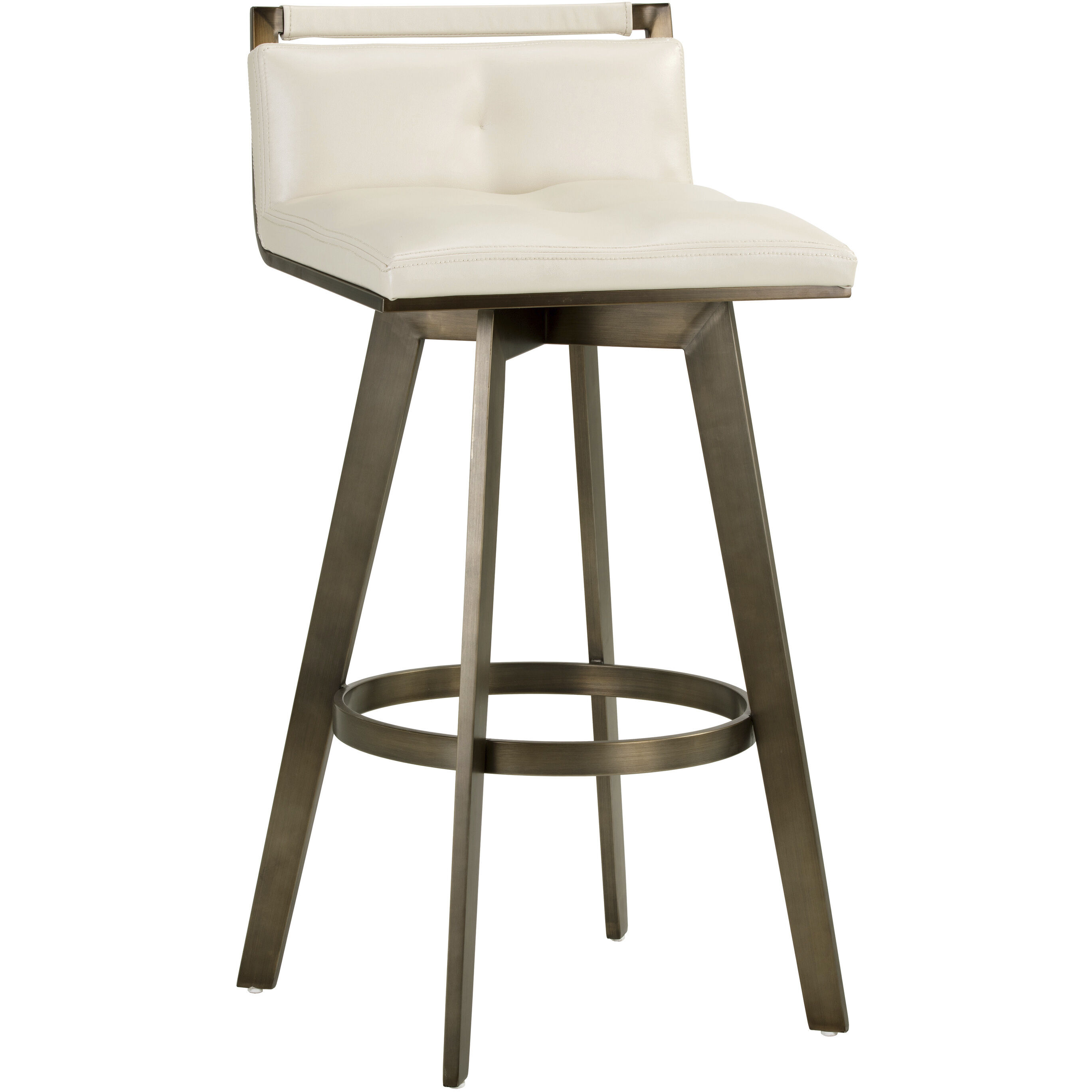 Arizona 36.5 inch Castillo Cream Swivel Barstool, Swivel
